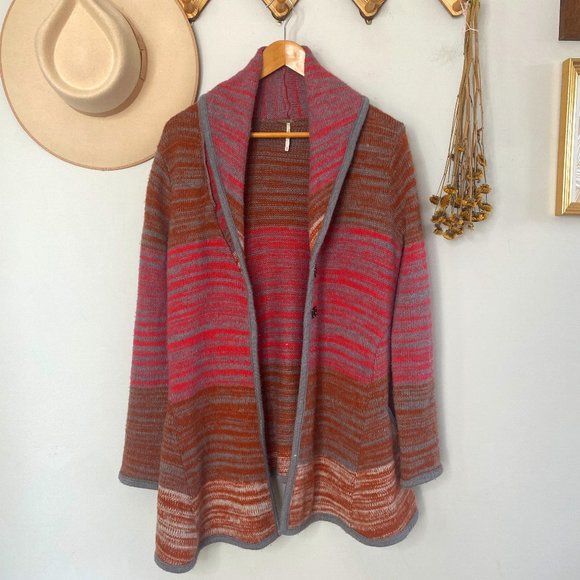 Free People Sweaters - Free People Ombre Striped Sunset Cardigan